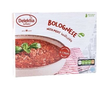 Delektia Beef Bolognese Frozen Meal, 500 g